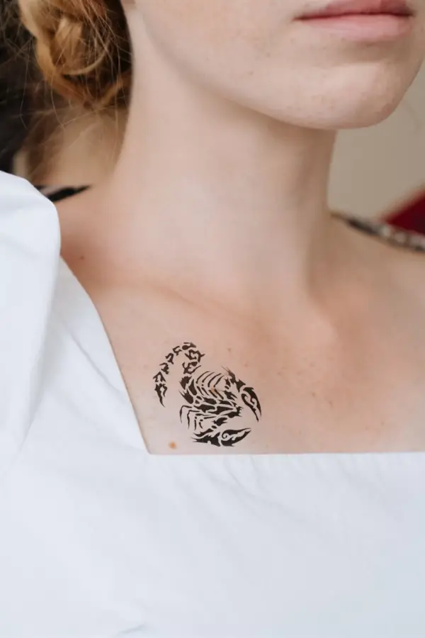 Geçici Akrep Mini Dövme Tattoo