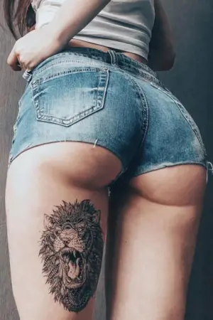 Geçici Aslan Dövme Tattoo