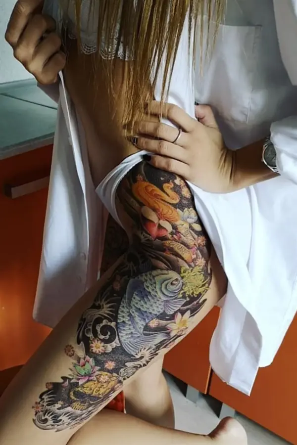 Geçici Balık Kurukafa ve Kalp Kol Dövme Tattoo