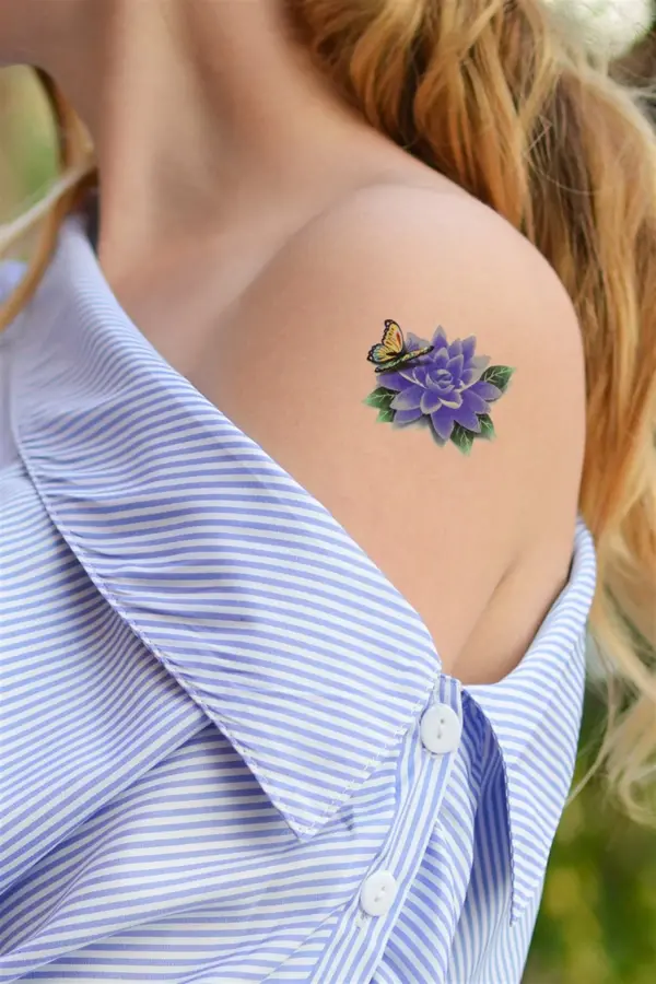 Geçici Çiçek Mini Dövme Tattoo