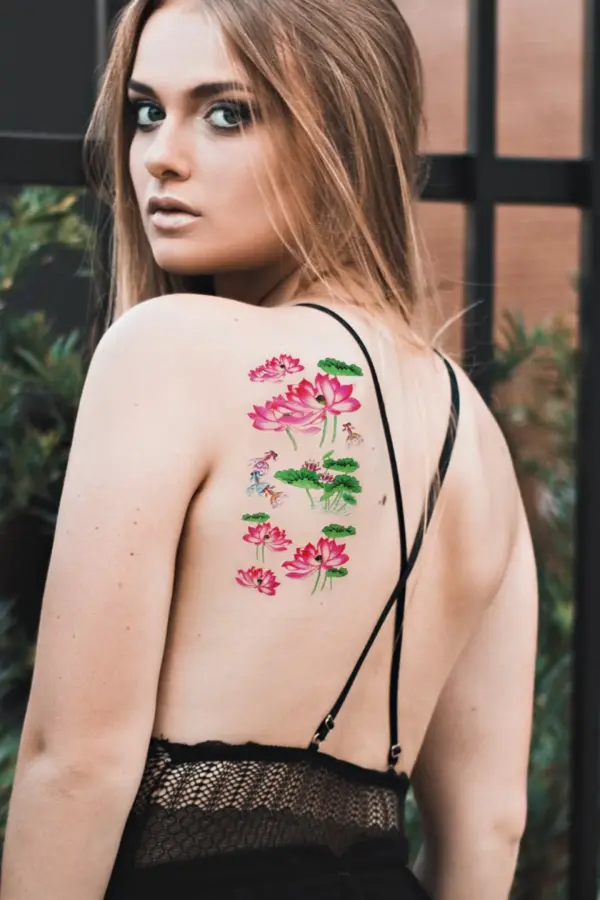 Geçici Çiçek ve Gül Dövme Tattoo