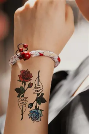 Geçici Gül Mini Dövme Tattoo