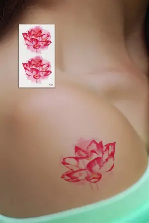 Geçici Gül Mini Dövme Tattoo