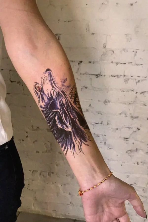 Geçici Kurt Dövme Tattoo