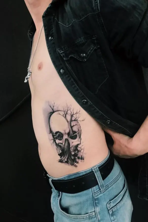 Geçici Kurukafa Dövme Tattoo