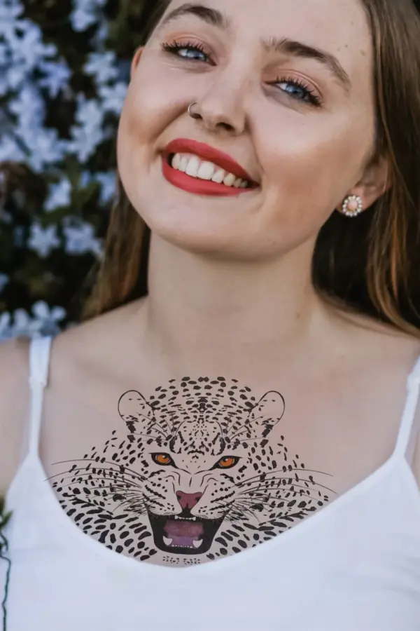 Geçici Leopar Dövme Tattoo