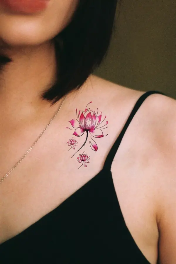 Geçici Mini Çiçek Dövme Tattoo