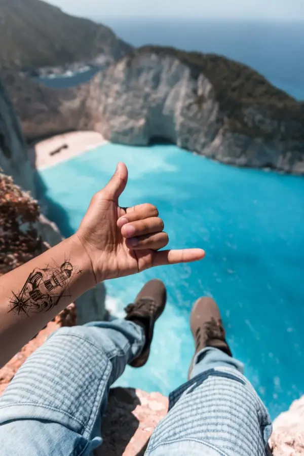 Geçici Mini Deniz Feneri Dövme Tattoo