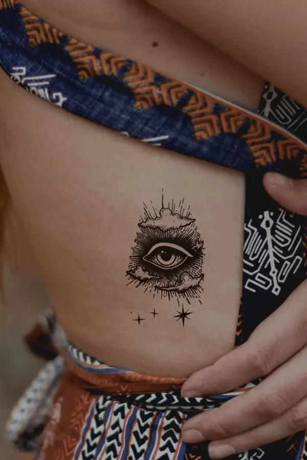 Geçici Mini Göz Dövme Tattoo