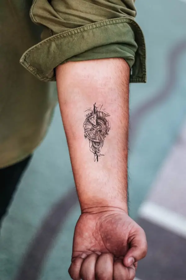 Geçici Mini Saat Dövme Tattoo