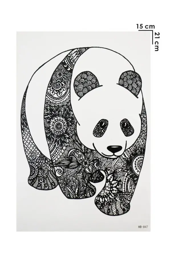 Geçici Panda Dövme Tattoo