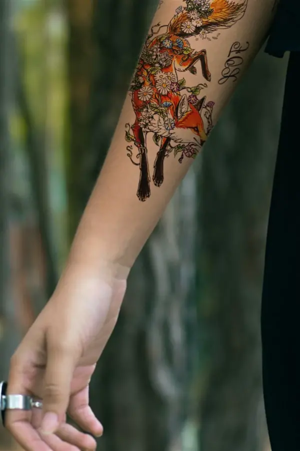 Geçici Tilki Dövme Tattoo