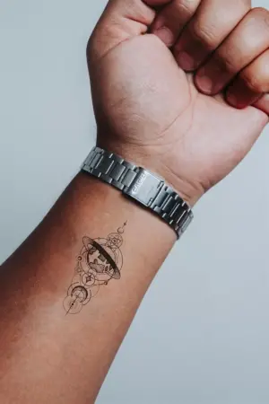 Gezegen Geçici Dövme Tattoo