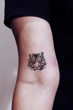 Kaplan Desen Geçici Dövme Tattoo