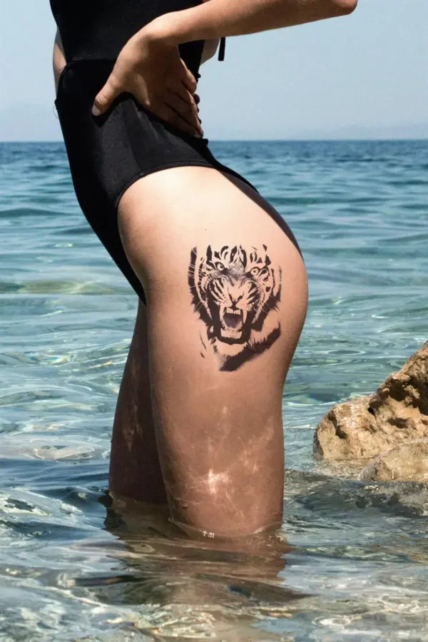 Kaplan Geçici Dövme Tattoo